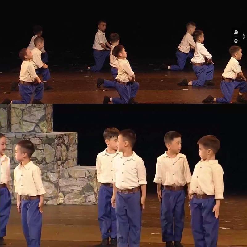 新小荷风采大院里的小男孩表演服物五四青年童装宝蓝色裤子演出服,童装/婴儿装/亲子装,儿童演出服,淘宝优惠券,粉丝福利购,淘宝优惠卷
