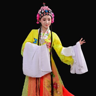 桃古典舞戏曲水袖 桃李杯京剧戏服百花争艳演出服 百花争妍舞蹈服装