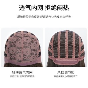 公主切假发女长发女团媚拉海王红棕色长直全头套式姬发lolita日常