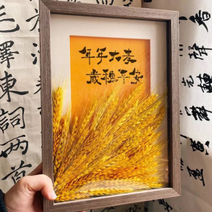 开业大麦花束相框有格调小众摆件咖啡店服装店招财花篮朋友开店礼