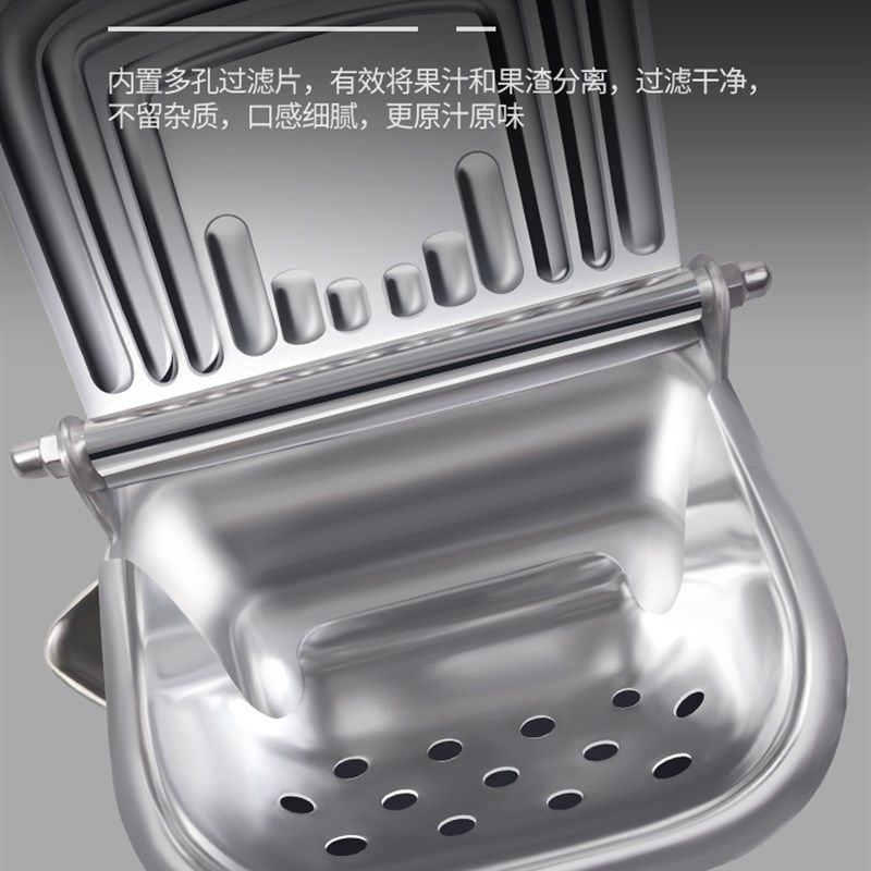 加厚304不锈钢榨汁机家用手动榨汁器压柠檬石榴甘蔗挤榨压汁器