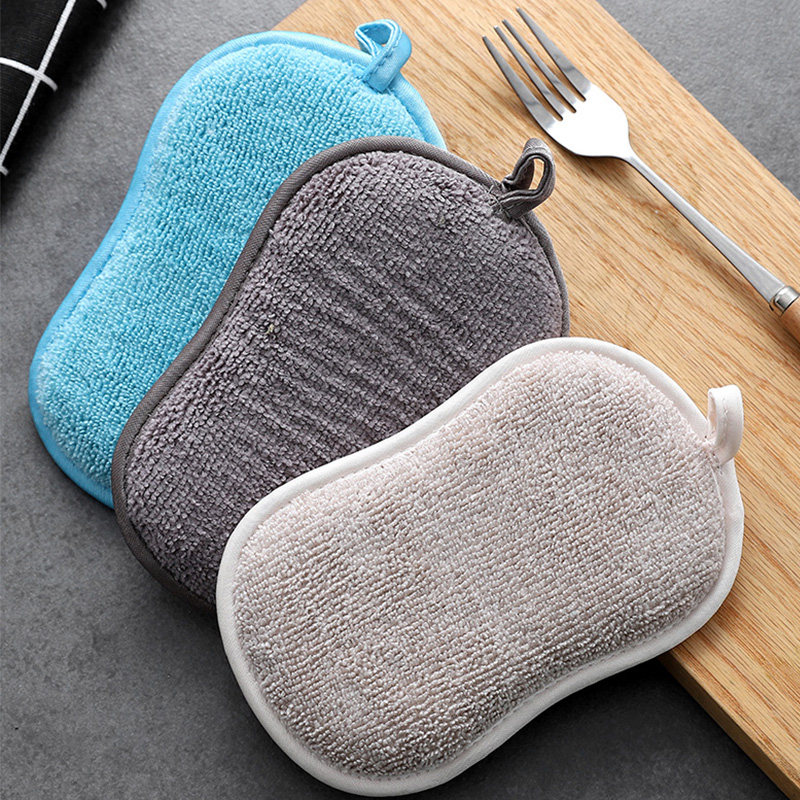 刷碗海绵擦百洁布双面魔力擦家用去污洗碗布厨房洗锅清洁吸水吸油,家庭/个人清洁工具,海绵擦,淘宝优惠券,粉丝福利购,淘宝优惠卷