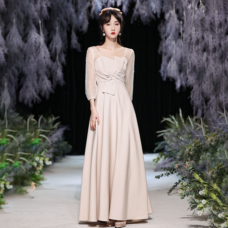 伴娘团晚礼服显瘦气质2021新款夏季姐妹裙闺蜜宴会长款女平时可穿