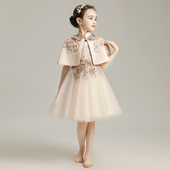 花童礼服女儿童婚纱女童公主裙蓬蓬纱儿童婚礼服主持人演出服秋冬