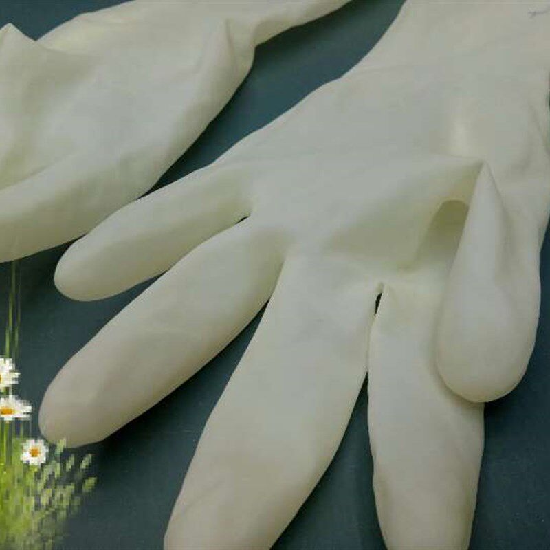一次性牛筋手套乳胶手套家务保洁卫生手套分左右手掐菜手套50副