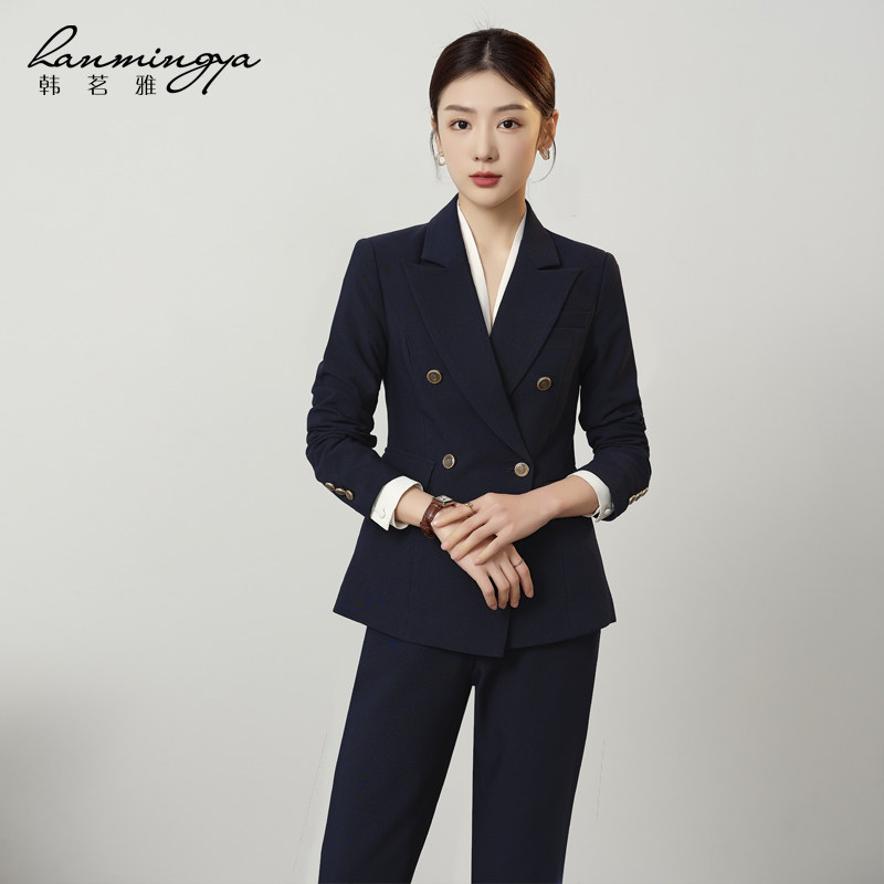 公务员职业西装套装女2024秋新款面试正装气质小个子高级感工作服