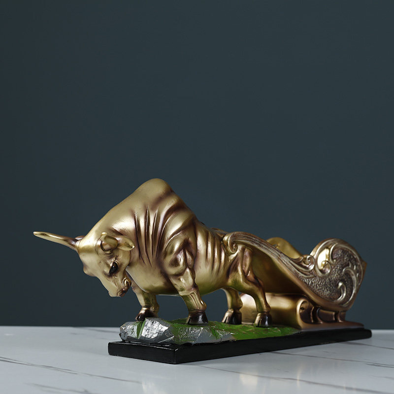 招财华尔街牛酒架摆件红酒架子葡萄酒收纳酒柜装饰品摆设美式创意,家居饰品,装饰摆件,淘宝优惠券,粉丝福利购,淘宝优惠卷