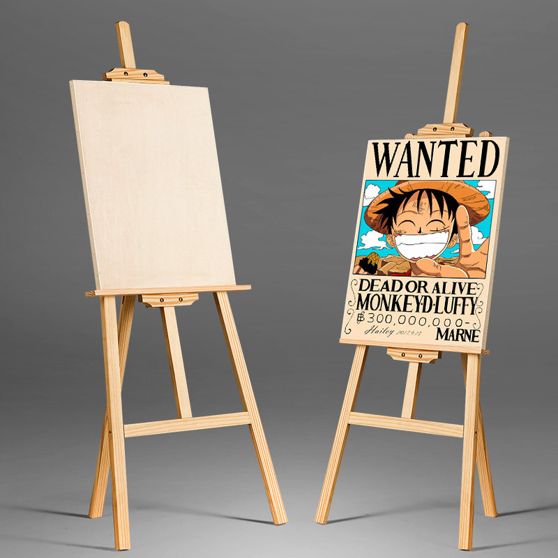 学生木质油画架木制支架式画板实木素描写生成人儿童广告展示架子