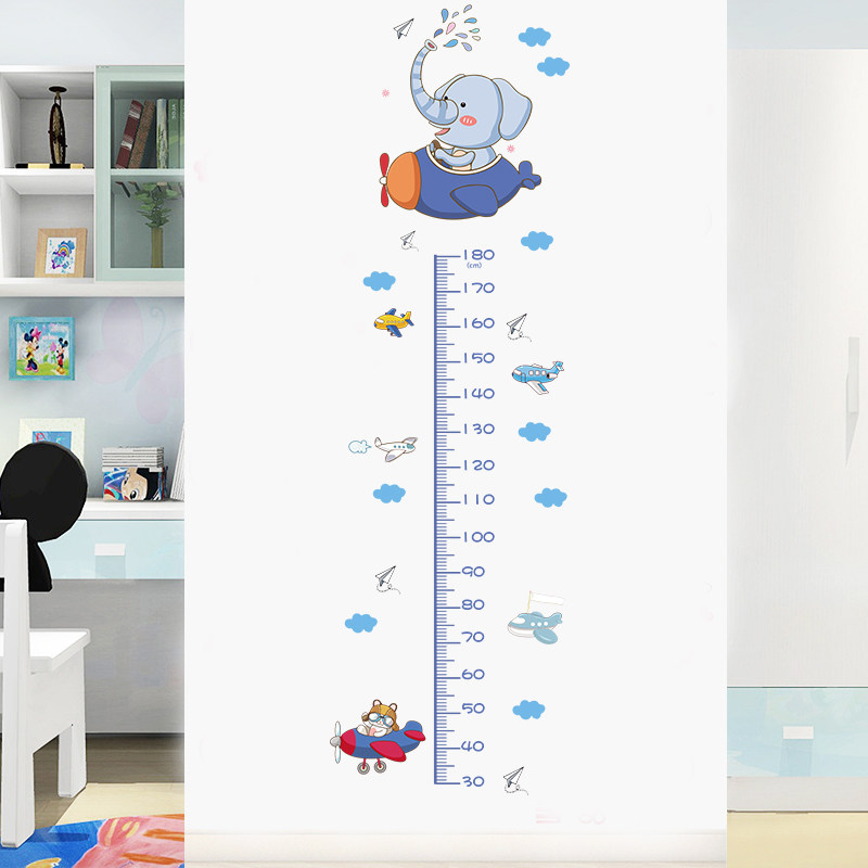 卡通身高贴纸墙贴自粘可移除儿童房装饰记录宝宝量身高标尺测量仪,家居饰品,身高贴,淘宝优惠券,粉丝福利购,淘宝优惠卷