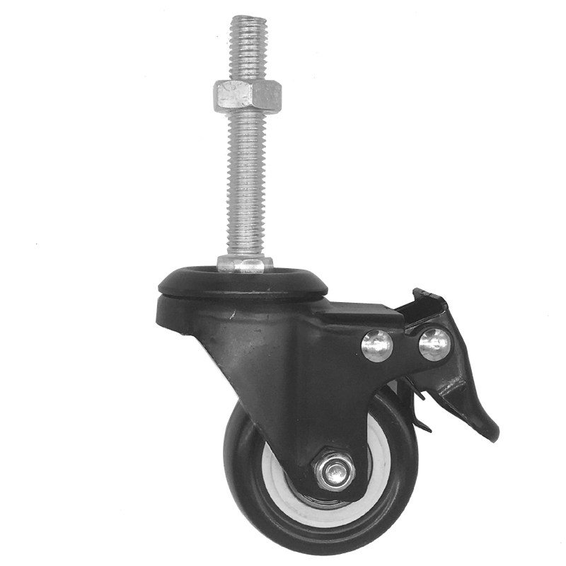 万向轮1.5寸2寸静音橡胶不伤地板脚轮M8M10加长丝杆轮子通用滑轮,基础建材,脚轮/万向轮,淘宝优惠券,粉丝福利购,淘宝优惠卷