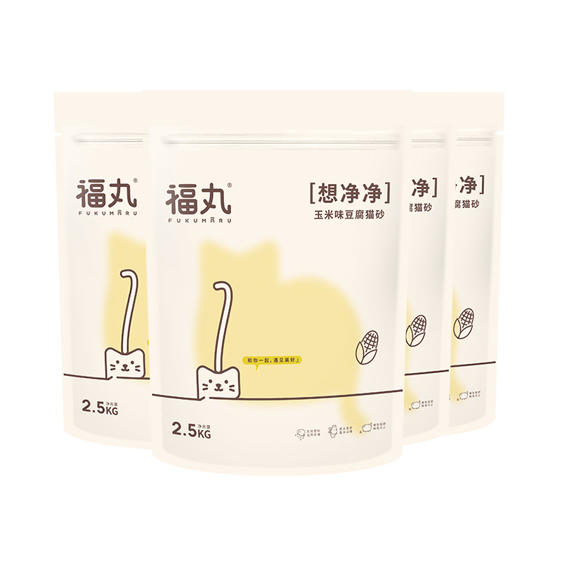 整箱豆腐猫砂绿茶玉米原味宠物用除臭吸水2.5kg*4包非膨润土