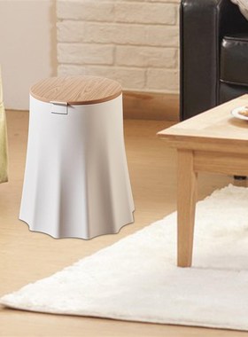 Nordic Style Trash Can with Lid Large PP Durable Trashcan