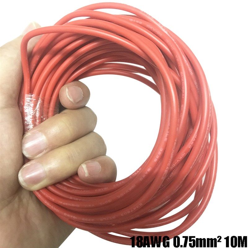 16AWG 18AWG 22AWG DC silicone high voltage line 10KV 0.3 mm2