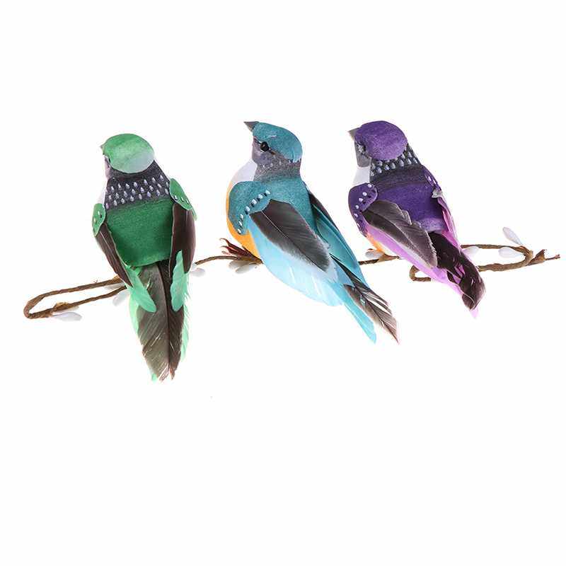 1pcs Artificial Foam Animal Simulation Feather Birds Models