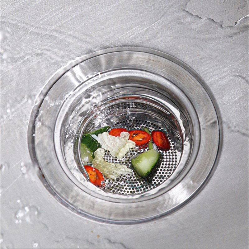 110下水器提篮过滤器厨房水槽过滤网洗菜盆不锈钢过滤网水池漏网