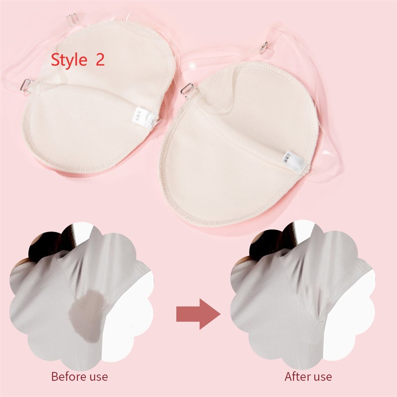 2pcs Washable Deodorant Armpit Absorbent Sweat Pads Summer R