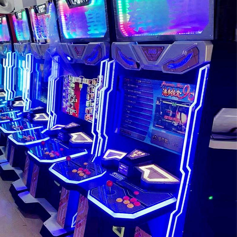 极速投币双人月光宝盒格斗机家用摇杆拳皇32寸街机电玩城大型游戏