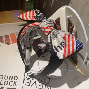 simple handmade cloth New bow accessories hairpin wide hair