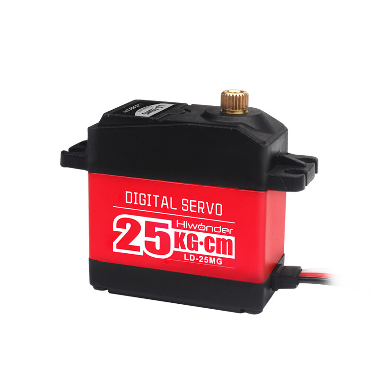 25KG大扭力数字舵机 LD-25MG机械手臂云台 RC车模/数码舵机金属壳