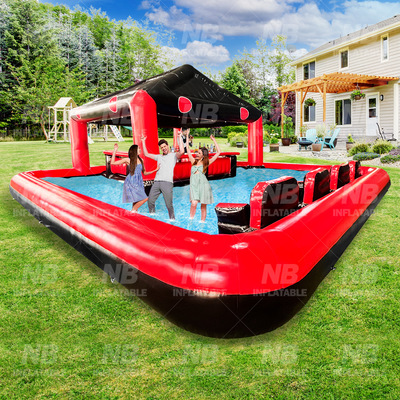 Inflatable Pool Bars充气水池户外派对营业充气水池酒吧台组合