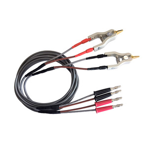 固纬微欧姆计测试线GTL-108A四线制开尔文测试夹具