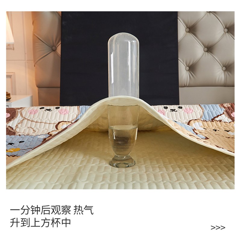 全棉防滑防水床垫儿童隔尿防湿床护垫可固定水洗夹棉床褥软垫