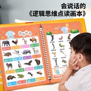 儿童益智逻辑思维训练早教点读本互动学习亲子玩具早教趣味游戏