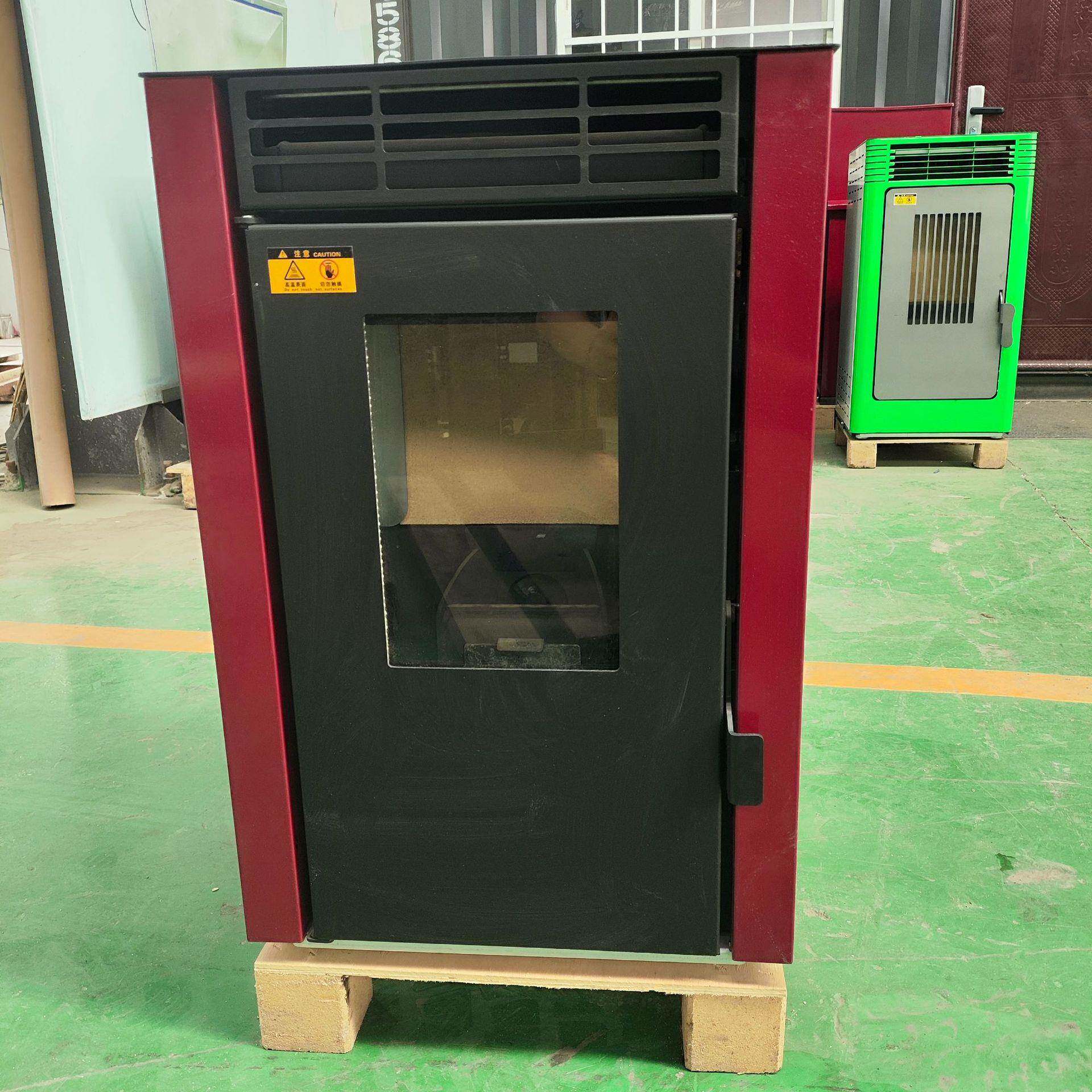 生物颗粒取暖炉木柴颗粒两用采暖炉家用室内柴火炉商用颗粒燃料炉