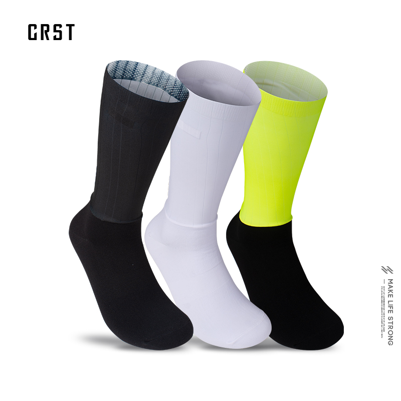 CRST·中筒防滑透气骑行袜