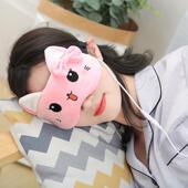 眼罩蒸汽缓解眼疲劳充电加热发热眼睛罩女黑眼圈睡眠专用干涩热敷