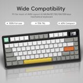 XVX 131配列五面热升华侧刻PBT客制化键帽坡脚手感好 侧刻矮轴