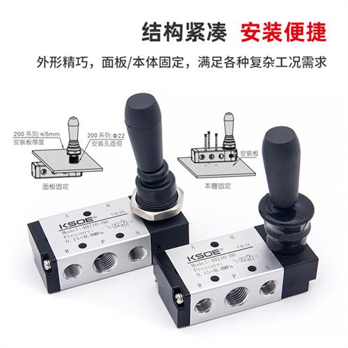 气动开关手动阀4h210-08 手板阀换向阀气控阀控制行程气缸气开关