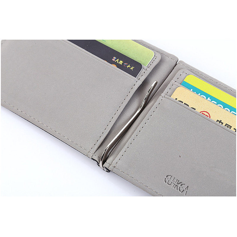 CUIKCA South Korea Style Money Clips Fashion Men Wallet Purs