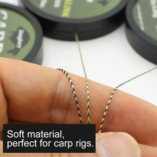 Hook Stran Fishing Green Link Wire Soft Line Carp 20m