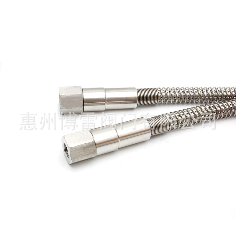 不锈钢316L高压金属软管波纹管防爆气路管钢瓶特气管道耐压20mpa