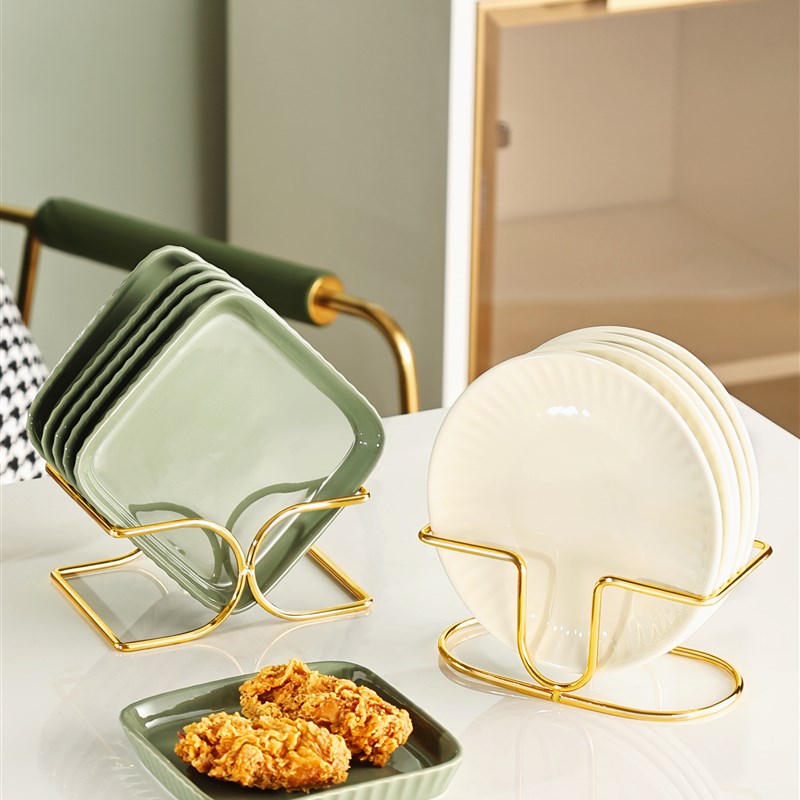 骨碟盘家用可进洗碗机轻奢吐骨碟垃圾盘吐骨盆创意家用小菜碟陶瓷