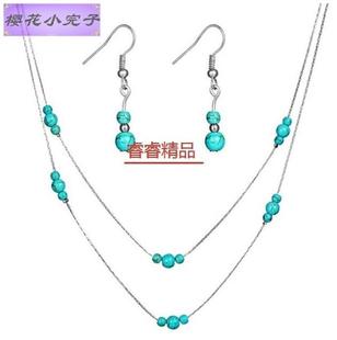 femal vinttagee necklaHIVce eayrrings woman ladies jewelr