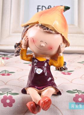 树脂工艺品 创意家居家装饰品摆设品客厅隔板摆件 三不娃娃 新款