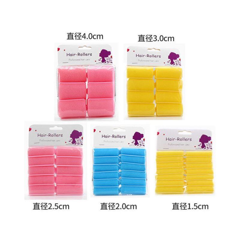 Foam Cushion Hair Rollers Curlers Salon Barber DIY Curls