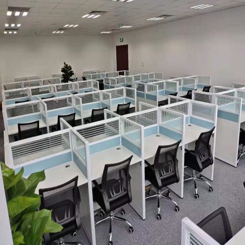 员工桌办公桌椅工位桌屏风桌简约员工位隔断桌椅组合职员隔音桌