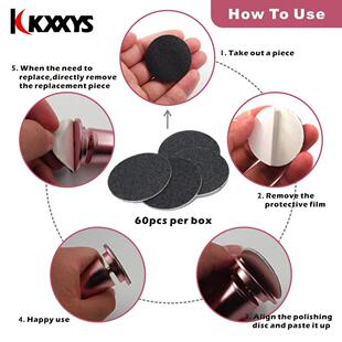 极速60 pcs Replacement Sandpaper Discs Pad Sanding Paper For