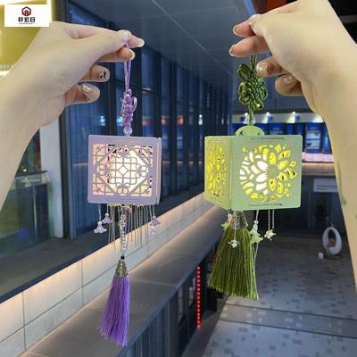 2023年新款中秋节灯笼手工diy制作拼装中式古风花窗灯盒儿童手提