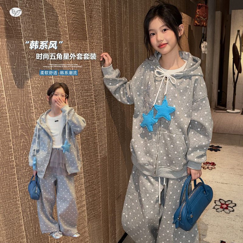 10岁女童韩系高级感秋装两件套