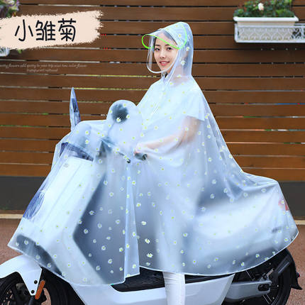 一件单人雨衣电动摩托车电瓶车成人非一次性加厚雨披骑行防雨