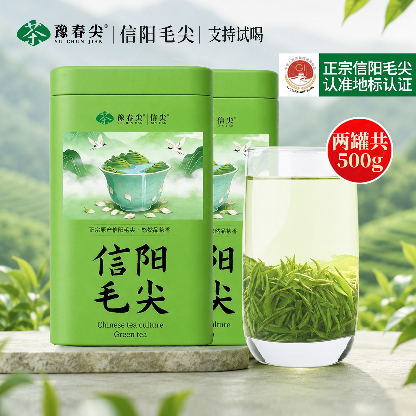 信阳毛尖2026新茶叶绿茶雨前口粮嫩芽河南春茶散装罐装1斤自己喝