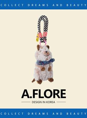 A.FLORE卡皮巴拉公仔可爱豚鼠玩偶毛绒玩具挂件包包挂饰高级感