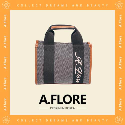 韩系慵懒硬挺立体帆布包A.FLORE