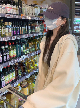 连帽拉链开衫卫衣女2025秋冬季新款加绒显瘦即墨韩系宽松上衣外套