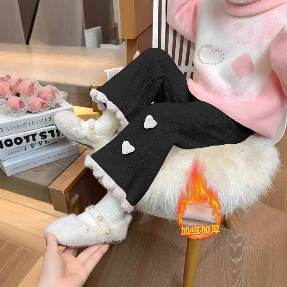 女童秋冬裤子2025新款儿童洋气加绒冬季女宝宝时髦加厚外穿喇叭裤,童装/婴儿装/亲子装,裤子,淘宝优惠券,粉丝福利购,淘宝优惠卷