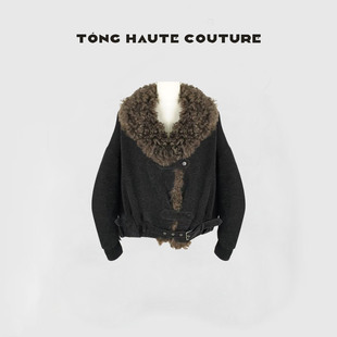 YW553 新国标90白鹅绒拼接皮毛一体鹅绒服 冬季